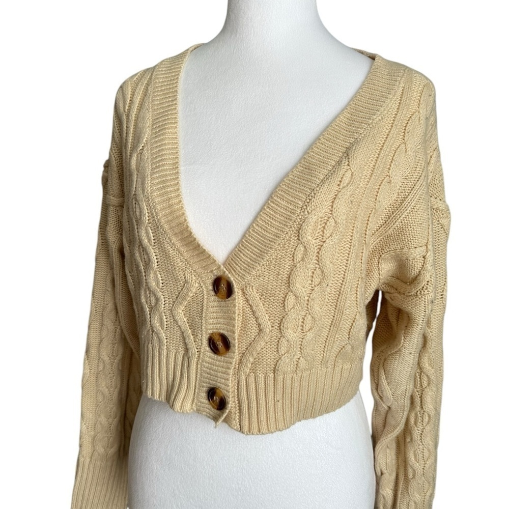 Princess Polly soleil cropped sweater set beige Size XS/S - Picture 13 of 17
